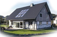 平板式太阳能-屋顶镶嵌式